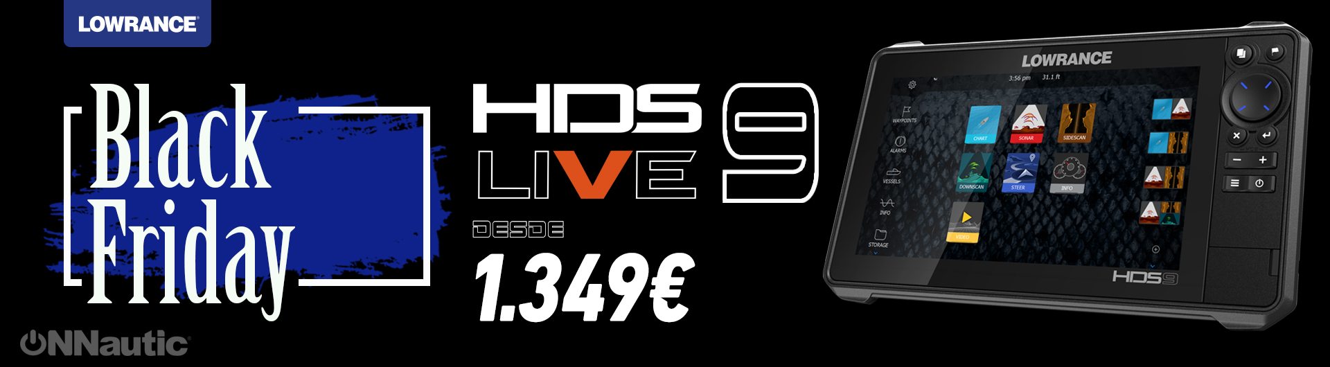 Black Friday en Lowrance HDS 9 Live desde 1049€